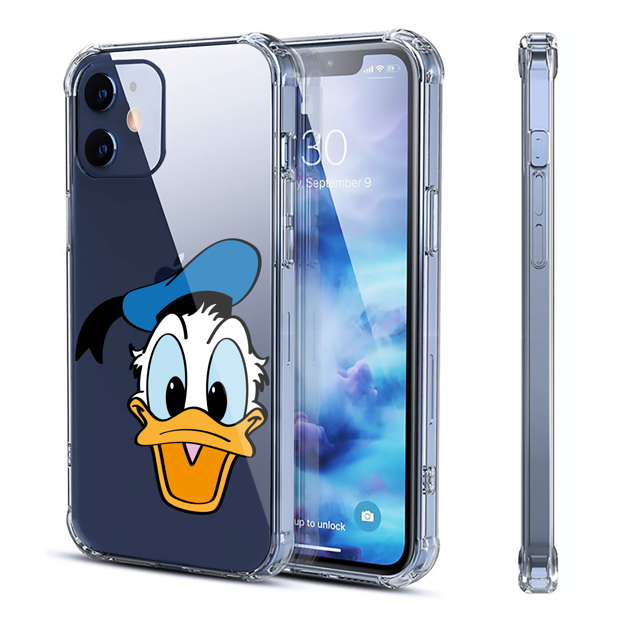 （画像用） ミッキーマウス Mickey Mouse 【iPhone 12シリーズ対応】透明スマホケース（クリアソフトケース）